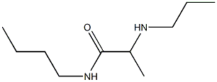 N-butyl-2-(propylamino)propanamide Struktur