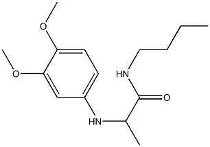 N-butyl-2-[(3,4-dimethoxyphenyl)amino]propanamide Structure