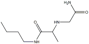 N-butyl-2-[(carbamoylmethyl)amino]propanamide Structure