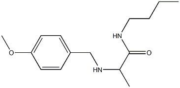 N-butyl-2-{[(4-methoxyphenyl)methyl]amino}propanamide Structure