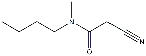 N-butyl-2-cyano-N-methylacetamide Struktur