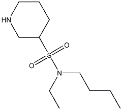 N-butyl-N-ethylpiperidine-3-sulfonamide 结构式