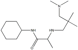 N-cyclohexyl-2-({2-[(dimethylamino)methyl]-2-methylpropyl}amino)propanamide