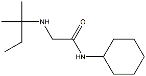 N-cyclohexyl-2-[(2-methylbutan-2-yl)amino]acetamide 化学構造式