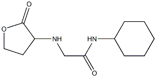 N-cyclohexyl-2-[(2-oxooxolan-3-yl)amino]acetamide Struktur