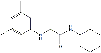 N-cyclohexyl-2-[(3,5-dimethylphenyl)amino]acetamide Struktur