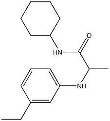 N-cyclohexyl-2-[(3-ethylphenyl)amino]propanamide