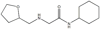 N-cyclohexyl-2-[(oxolan-2-ylmethyl)amino]acetamide Structure