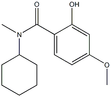 N-cyclohexyl-2-hydroxy-4-methoxy-N-methylbenzamide 结构式
