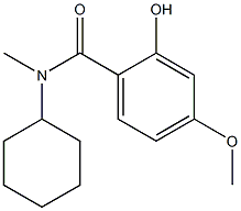 N-cyclohexyl-2-hydroxy-4-methoxy-N-methylbenzamide,,结构式