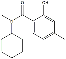 N-cyclohexyl-2-hydroxy-N,4-dimethylbenzamide,,结构式