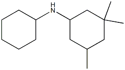 N-cyclohexyl-3,3,5-trimethylcyclohexan-1-amine 结构式