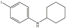 N-cyclohexyl-4-iodoaniline Structure