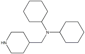 N-cyclohexyl-N-(piperidin-4-ylmethyl)cyclohexanamine Structure
