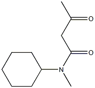 N-cyclohexyl-N-methyl-3-oxobutanamide Struktur