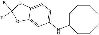 N-cyclooctyl-2,2-difluoro-2H-1,3-benzodioxol-5-amine Structure