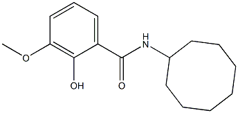 N-cyclooctyl-2-hydroxy-3-methoxybenzamide Structure