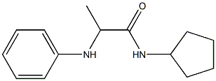 N-cyclopentyl-2-(phenylamino)propanamide Structure