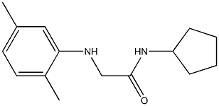 N-cyclopentyl-2-[(2,5-dimethylphenyl)amino]acetamide Structure