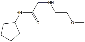 N-cyclopentyl-2-[(2-methoxyethyl)amino]acetamide Structure