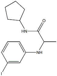 N-cyclopentyl-2-[(3-iodophenyl)amino]propanamide Struktur