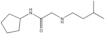 N-cyclopentyl-2-[(3-methylbutyl)amino]acetamide