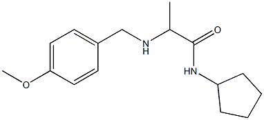 N-cyclopentyl-2-{[(4-methoxyphenyl)methyl]amino}propanamide