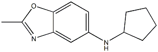 N-cyclopentyl-2-methyl-1,3-benzoxazol-5-amine 结构式