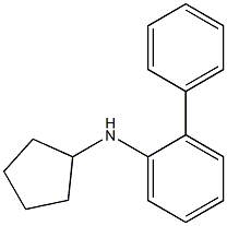 N-cyclopentyl-2-phenylaniline 化学構造式