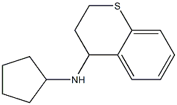 N-cyclopentyl-3,4-dihydro-2H-1-benzothiopyran-4-amine 化学構造式