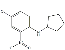 N-cyclopentyl-4-methoxy-2-nitroaniline Structure