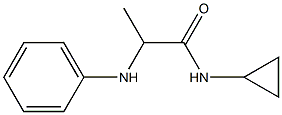 N-cyclopropyl-2-(phenylamino)propanamide 结构式