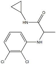 N-cyclopropyl-2-[(2,3-dichlorophenyl)amino]propanamide Struktur