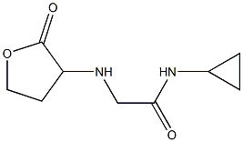 N-cyclopropyl-2-[(2-oxooxolan-3-yl)amino]acetamide Struktur