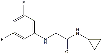 N-cyclopropyl-2-[(3,5-difluorophenyl)amino]acetamide Struktur
