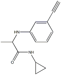  N-cyclopropyl-2-[(3-ethynylphenyl)amino]propanamide