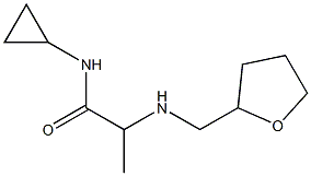 N-cyclopropyl-2-[(oxolan-2-ylmethyl)amino]propanamide 结构式