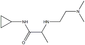 N-cyclopropyl-2-{[2-(dimethylamino)ethyl]amino}propanamide Structure