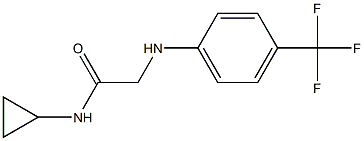 N-cyclopropyl-2-{[4-(trifluoromethyl)phenyl]amino}acetamide Structure