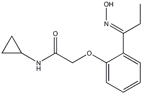 N-cyclopropyl-2-{2-[(1E)-N-hydroxypropanimidoyl]phenoxy}acetamide