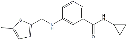 N-cyclopropyl-3-{[(5-methylthiophen-2-yl)methyl]amino}benzamide Structure