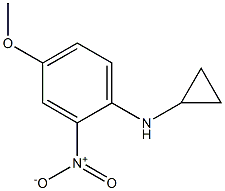 N-cyclopropyl-4-methoxy-2-nitroaniline 结构式