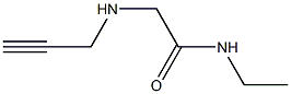 N-ethyl-2-(prop-2-yn-1-ylamino)acetamide Struktur