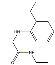 N-ethyl-2-[(2-ethylphenyl)amino]propanamide Structure