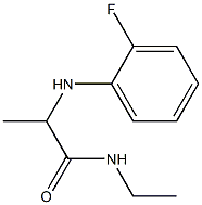 N-ethyl-2-[(2-fluorophenyl)amino]propanamide Struktur