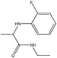 N-ethyl-2-[(2-fluorophenyl)amino]propanamide Structure