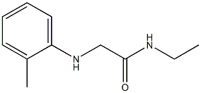 N-ethyl-2-[(2-methylphenyl)amino]acetamide Struktur