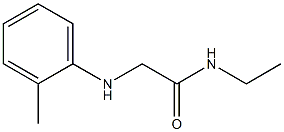 N-ethyl-2-[(2-methylphenyl)amino]acetamide Structure