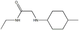 N-ethyl-2-[(4-methylcyclohexyl)amino]acetamide Struktur