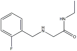N-ethyl-2-{[(2-fluorophenyl)methyl]amino}acetamide Struktur